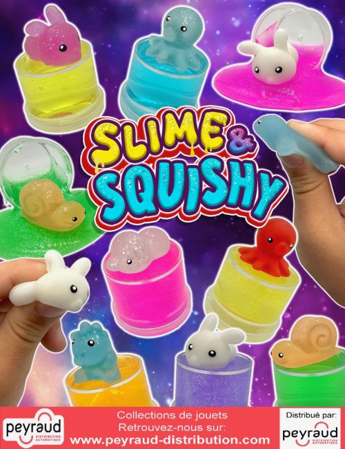 jouets composés de slime et de squishy