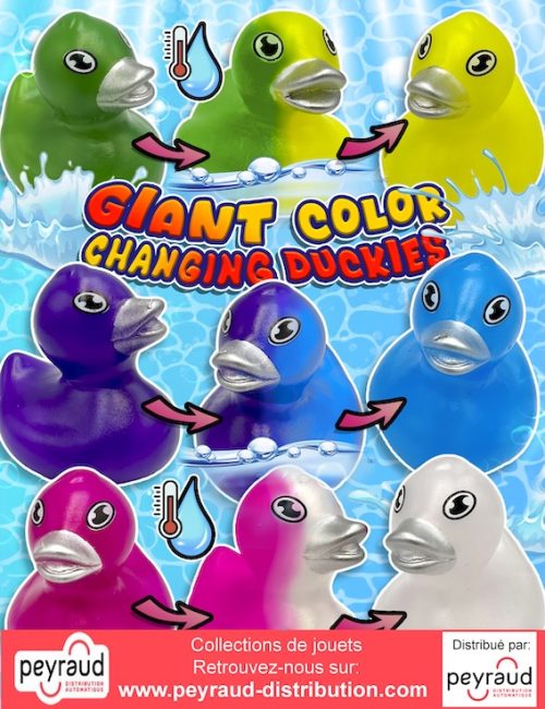 jouets pour capsules : Giant color changing duckies
