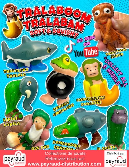 jouets pour capsules : Tralaboom Tralabam soft and squishy
