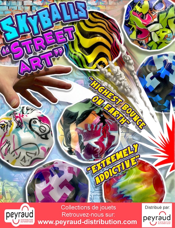 jouets pour capsules : Skyballs Street art