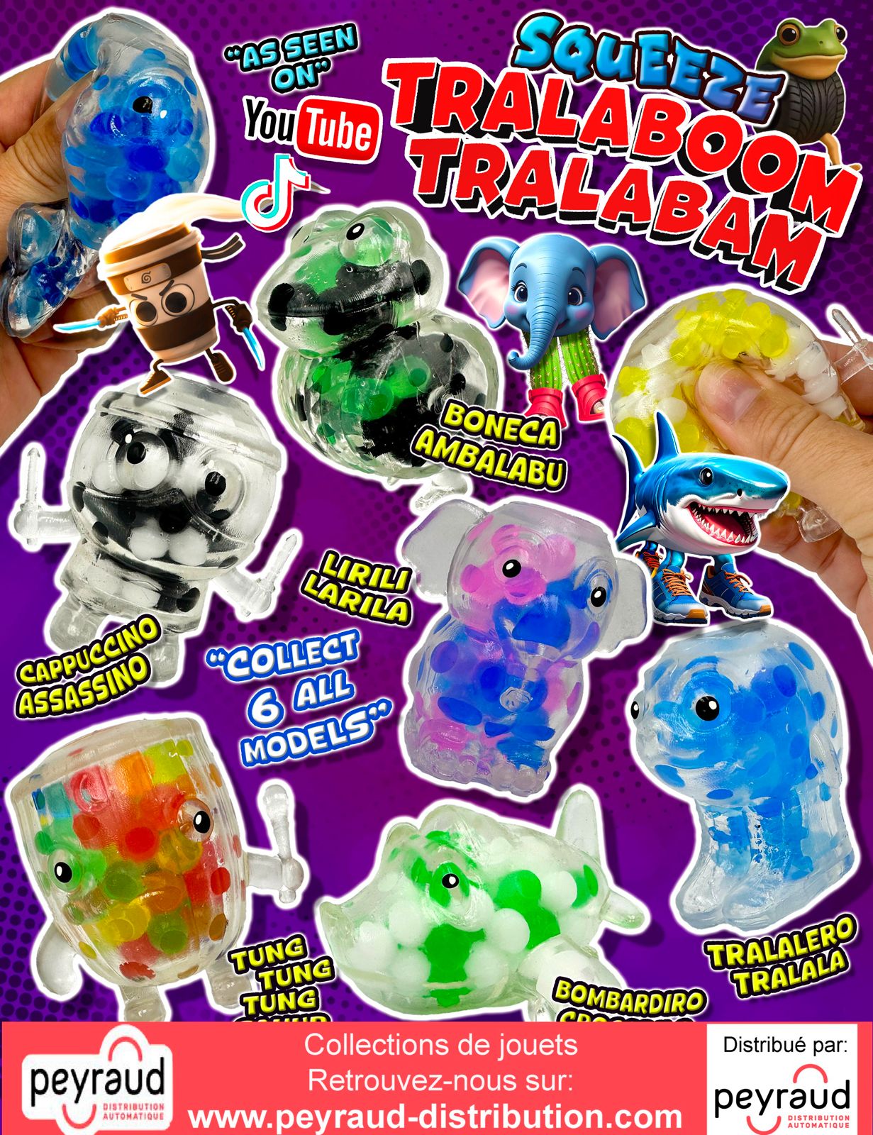 Jouets pour capsules : Squeeze Tralaboom Tralabam