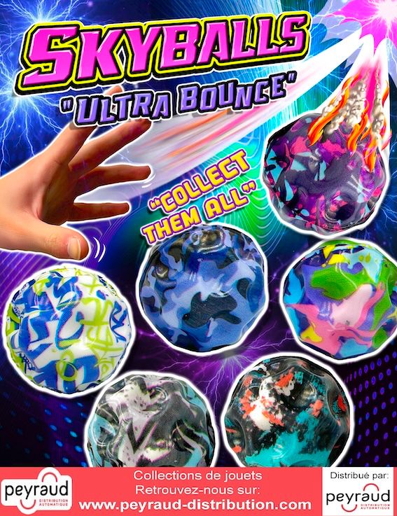 jouets pour distributeurs de capsules : Skyballs Ultra Bounce