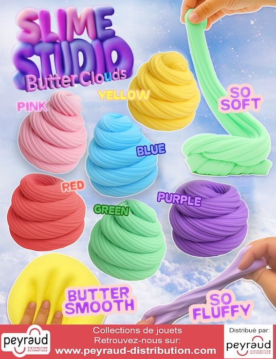 jouets pour capsules : Slime studio butter Clouds