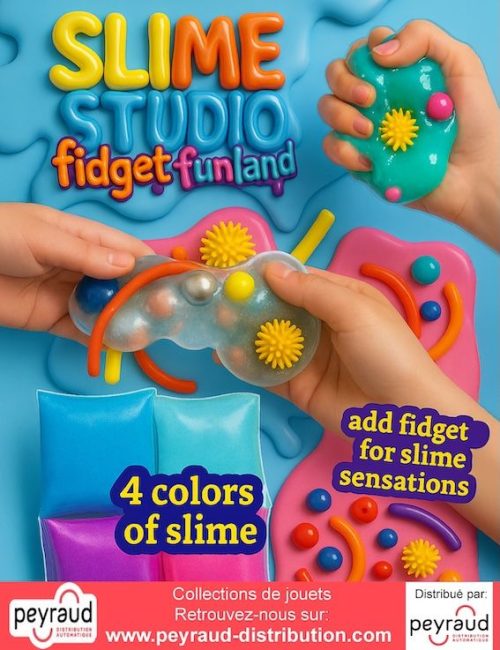 jouets pour capsules : Slime studio Fidget funland