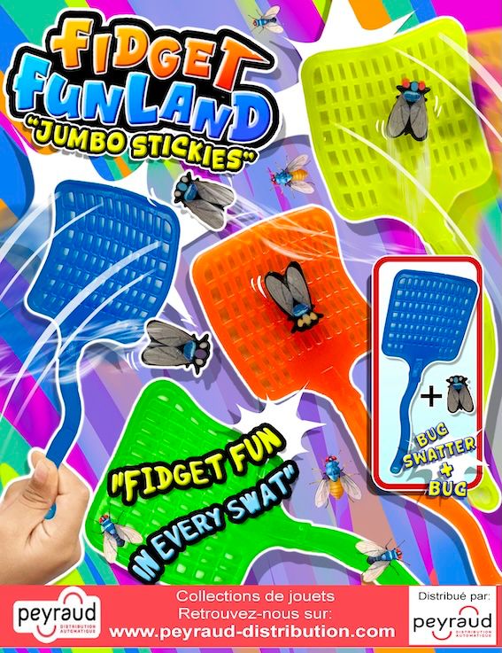 fidget-funland-jumbo-stickies-jouets-capsules jouets pour capsules : Fidget Funland Jumbo Stickies