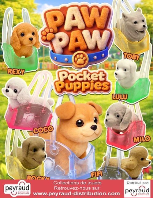 jouets pour capsules : Paw Paw Pocket Puppies