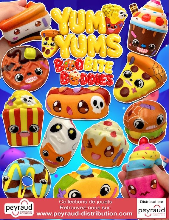 yum-yums-boo bite-buddies-jouet-capsule jouets pour distributeurs de capsules : Yum Yums Boo Bite Buddies