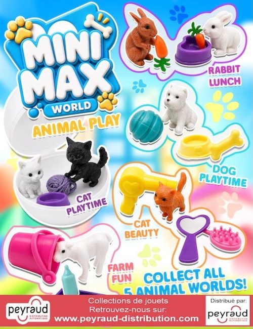 jouets pour capsules : Mini Max World Animal Play
